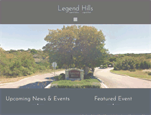 Tablet Screenshot of legendhills.org